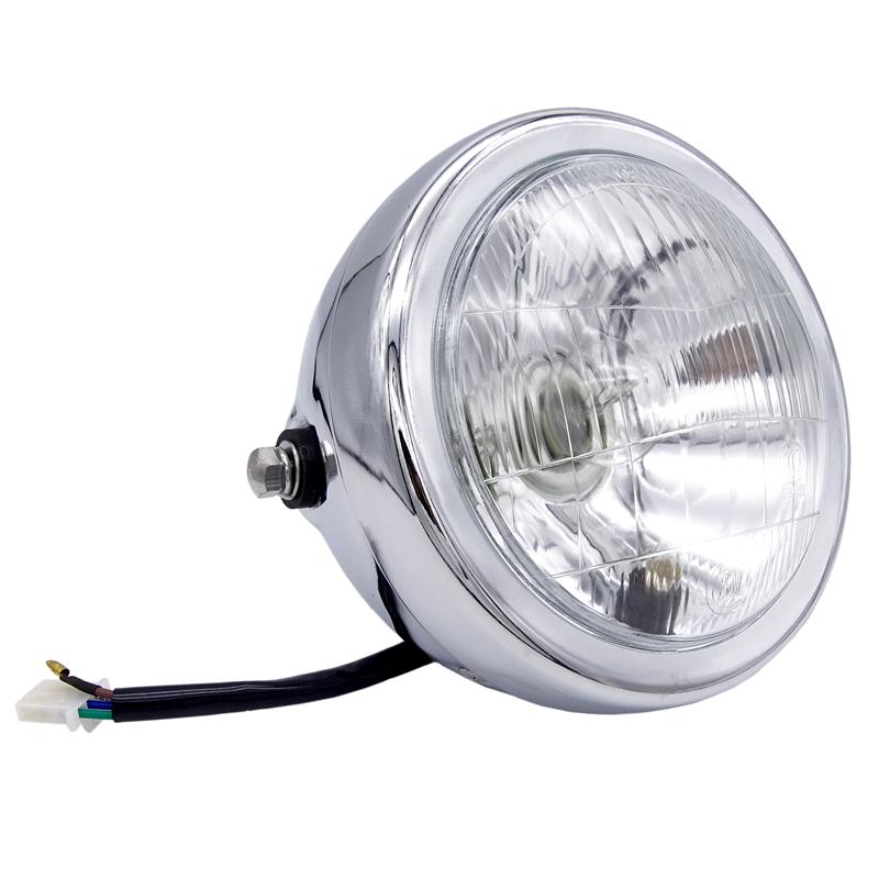 6 дюймов 35 Вт 12 В универсальная ретро металлическая противотуманная фара мотоциклетная фара с боковым креплением круглая фара с двигателем для держателя для Halley/Suzuki