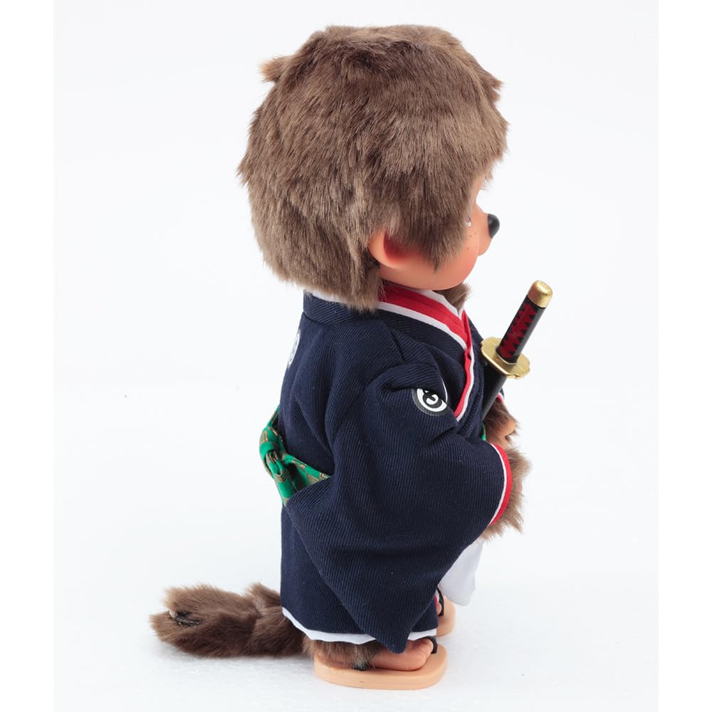 Kyugetsu Official Original Monchhichi In Kimono Boy Swordsman IPM-15-Z