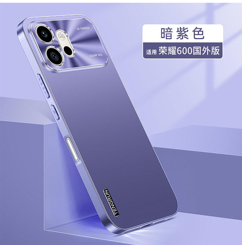 Чехол для Honor 600 Pro Простой Матовый Жесткий Чехол для Телефона Для Honor 600 Металлический Ободок Камеры Нескользящий Устойчивый к Отпечаткам Пальцев Бампер