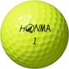 Honma Golf BT2403 Желтый TOUR WORLD 2024 2 дюжины с оригинальным набором чистящих салфеток TW-S (24 мяча)