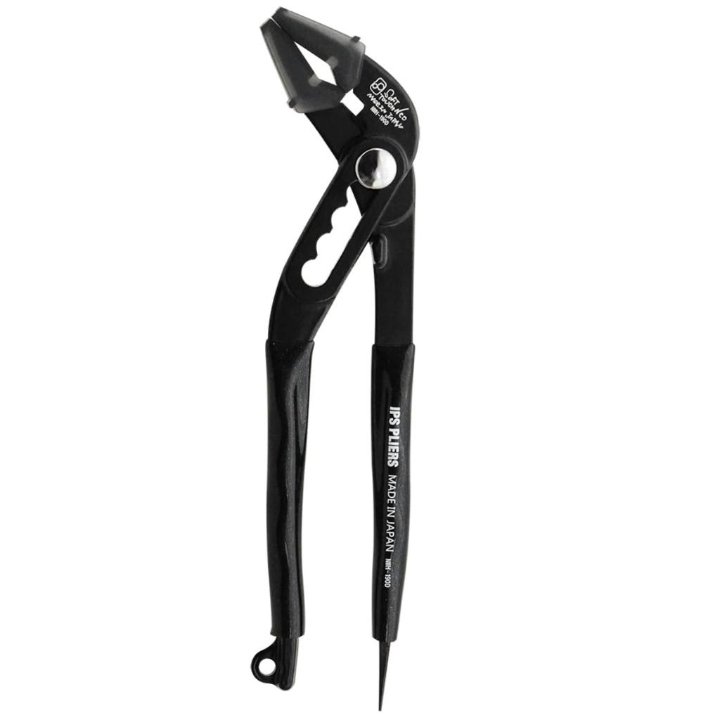 IPS PLIERS Soft Touch Neo Water Pliers, 190mm, Maximum Opening 48mm, Includes Driver and Spare Resin, NWH-190D, Made In Japan