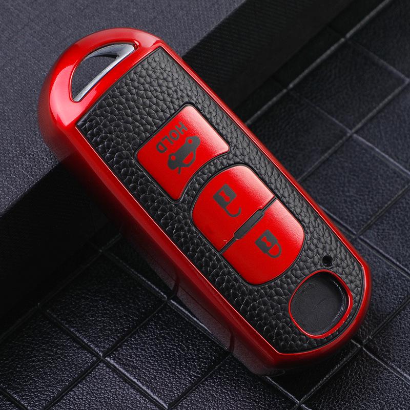 Кожаный чехол для ключа Mazda Angkesaila для CX4, Atenza, CX5, Mazda 3