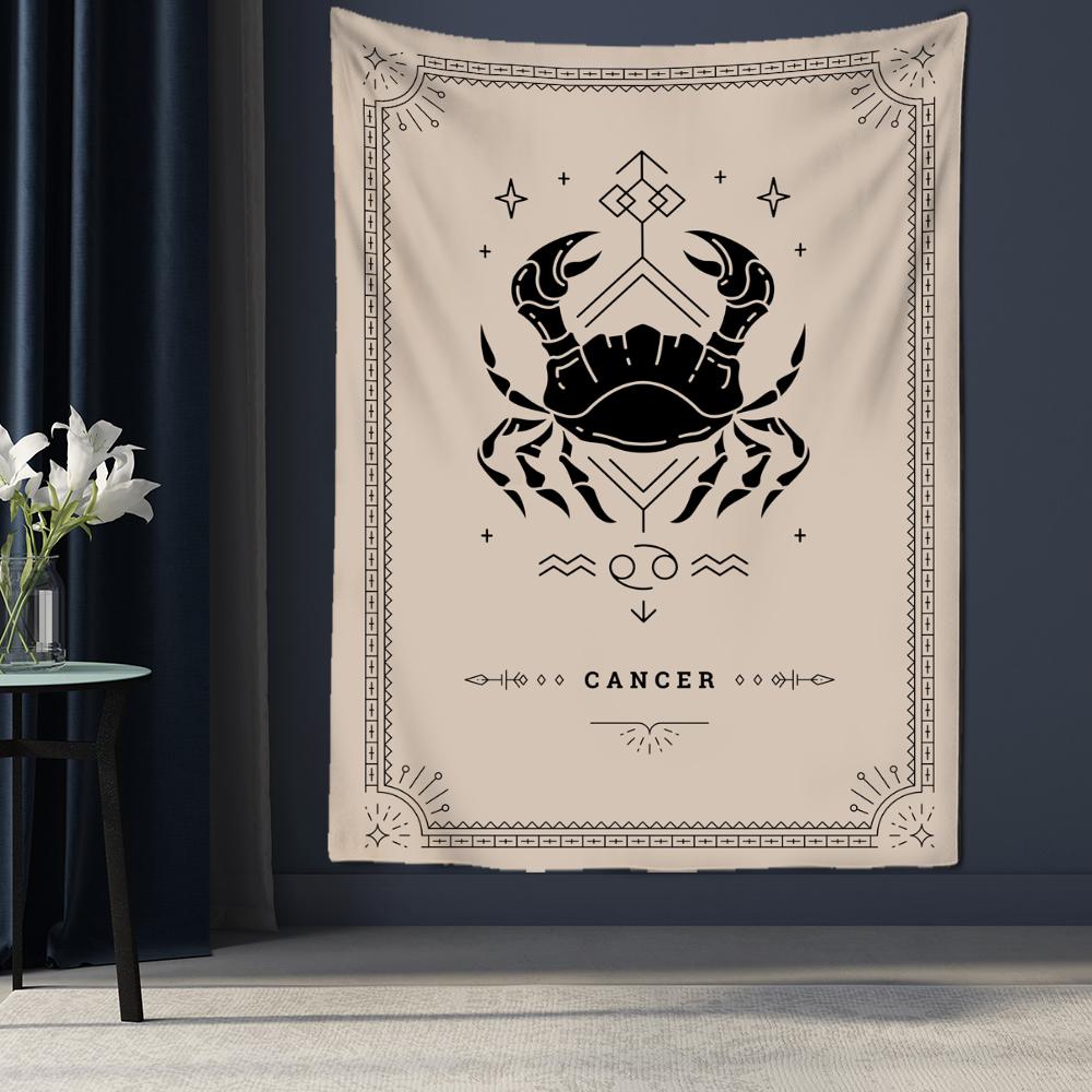 Гобелен «Двенадцать созвездий Таро», настенный психоделический волшебный богемный стиль, матрас в стиле хиппи, искусство домашнего декора