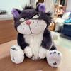 Нетоксичная Японская Забавная Кукла Кот Люцифер Плюшевая Игрушка Кукла Люцифер Плохой Кот Подушка Кот Кэрол Плюшевая Игрушка Подарок на День Рождения Дети