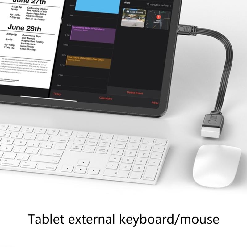 Адаптер USB C на USB 2.0, USB-адаптер, кабель OTG, кабель USB C «папа» на USB «мама» OTG для ноутбука, компьютера, планшета