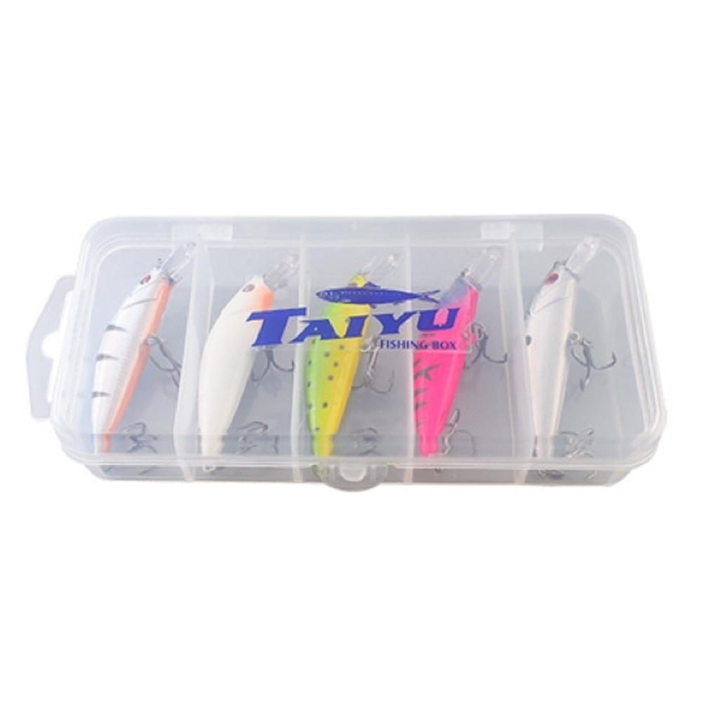 5pcs/box Slow Sinking Artificial Fishing Bait Luminous Fishing Lures Hooks Beach Boat Fishing
