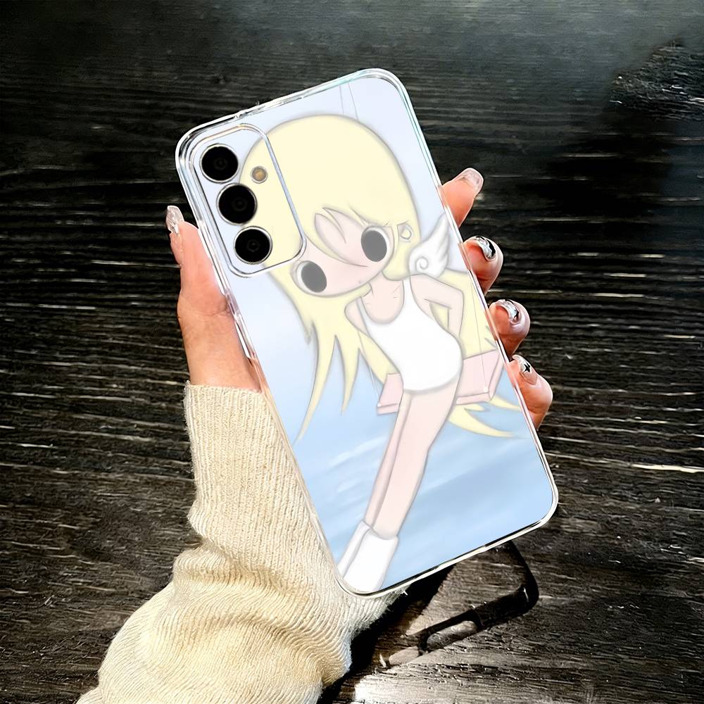 Ангел Девушка-кролик Чехол для телефона для Samsung A10, 12, 20, 21S, 30, 31, 40, 50, 51, 52, 70, 71 Прозрачная крышка