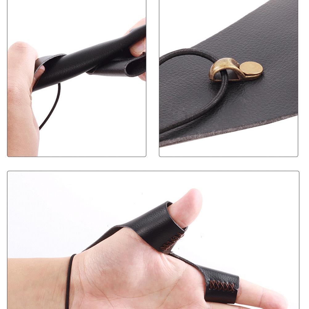 Archery Hand Guard Protector Leather Shooting Glove for Left Hand