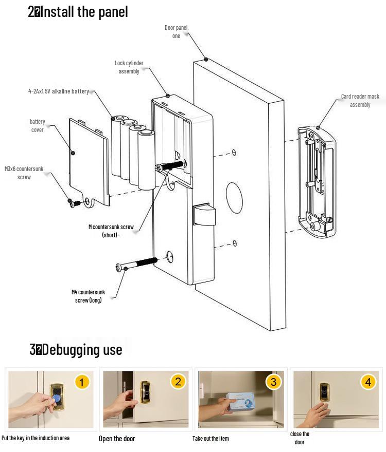 Умный электронный замок для сауны, ванной комнаты, ящика, шкафа, гардероба и буфета