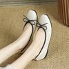 Fashion Soft Soled Ballerinas Woman Bowtie Flats Foldable Shoes Ladies Spring Cozy Loafers Roll-Up Moccasines Slip On Femme Ballet Shoes