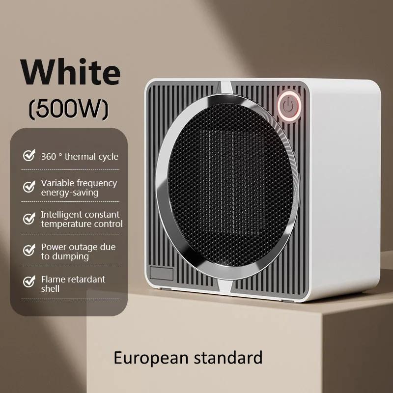 500 Вт Электрический нагреватель PTC Керамический нагреватель Горячий воздуходувка Домашний Комнатный Маленький Настольный Вентилятор Тепловентилятор Зимняя Маломощная Электрическая Теплая Плита