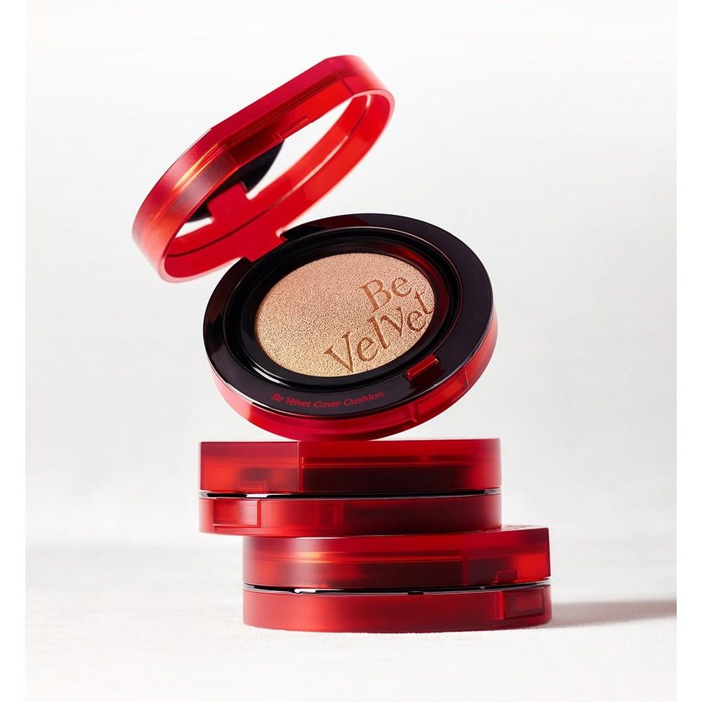 Espoir Be Velvet Cover Cushion 13g + Puff 2p Set, No. 20 Vanilla, 2 Sets