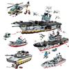Строительный блок Battle Army Navy Force Aircraft Marines Carrier Battle Group Обучающие кирпичи Игрушка Мальчик Подарок
