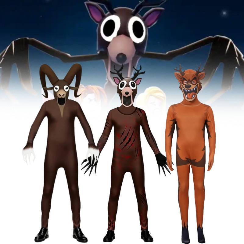 The Deer 99 Nights In The Forest Deer Goat Halloween Costume For Kids With Plush Polyester Material For Childrens Parties