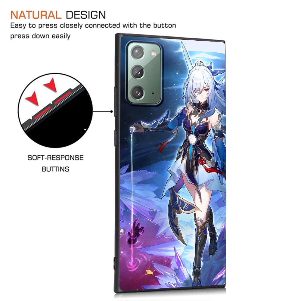 Чехол Jing Liu Honkai Star Rail для Samsung Galaxy Note 10 Plus 20 Ultra 9 8, чехол из ТПУ для телефона, черный мягкий корпус, Funda Capa