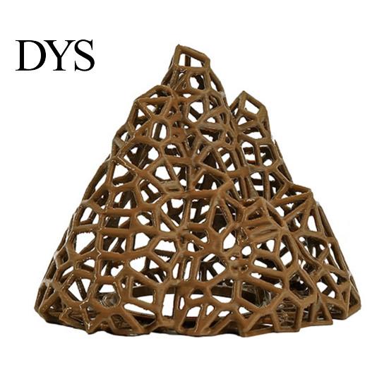 Пластиковый Декор Горы, Укрытие для Креветок в Аквариуме, Полая Гора 3D-Печати, Маленький Аквариум для Укрытия Петушка, Пещера-Укрытие