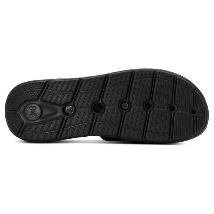 Under Armour Удобные шлепанцы-слайдеры с граффити из ЭВА, унисекс, черные 3027252-001