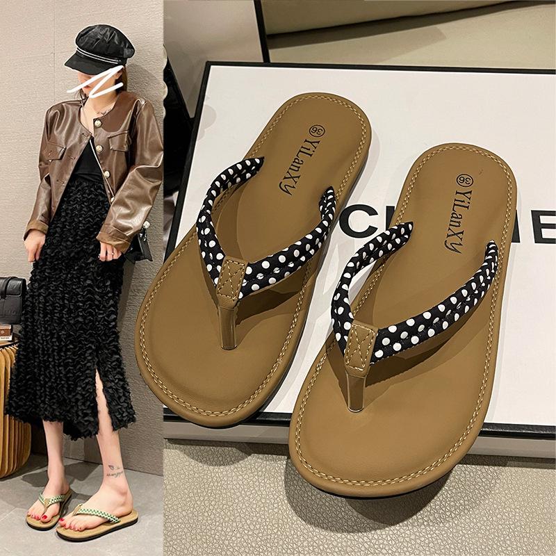 Fashion 2024 Summer New Women's Shoes Korean Style Casual Flip-flops Fashion Flat Bottomed Beach Slippers for Women Zapatos De Mujer