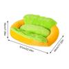 Plush Dog Bed Food Shape Non-slip Plush Soft Cat Sofa Removable Washable Fine Fiber Soft Dog Bed For Small Breed Puppy Kitten