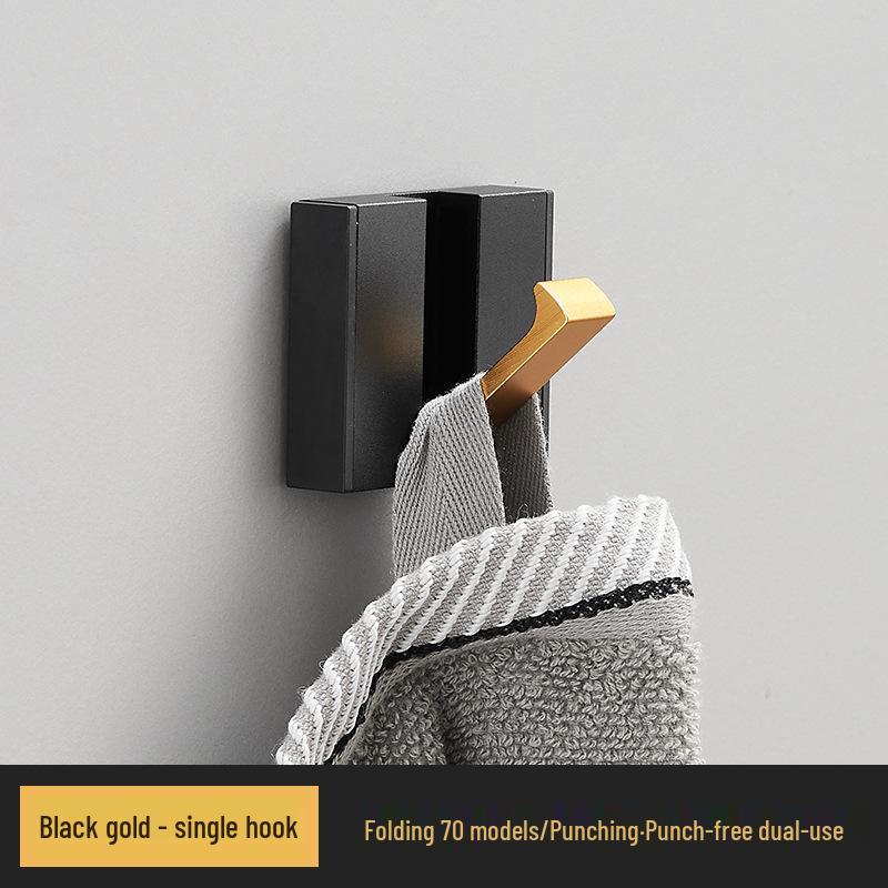 Elegant No-Drill Foldable Hidden Coat and Hat Hook for Entryways