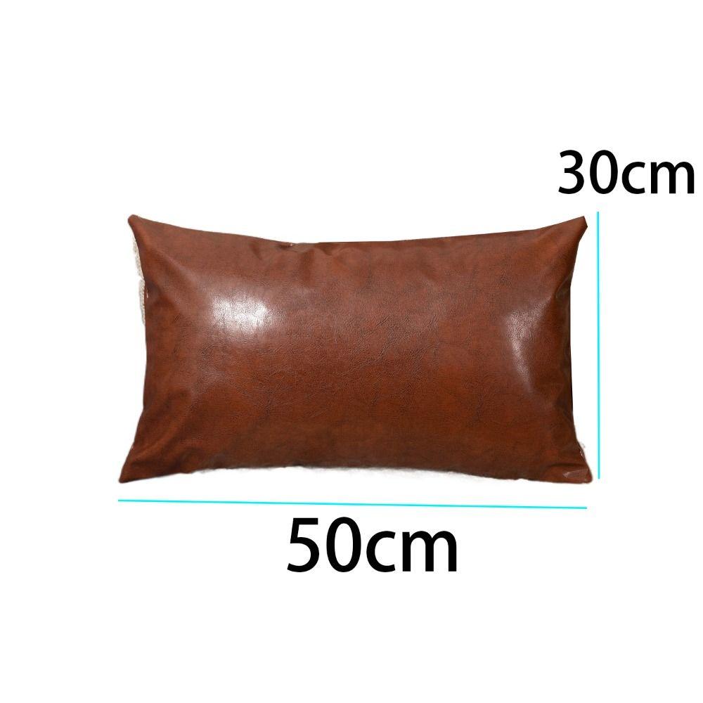 30x50cm Pillow Case PU Leather Pillow Shell Home Decor Throw Pillows Cover Hotel