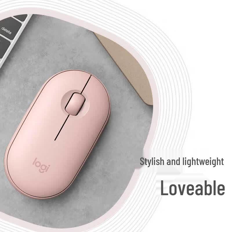 Logitech Беспроводная Bluetooth бесшумная мышь Pebble