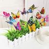 WOW My Garden 10/20/50Pcs Artificial Butterfly Insert Rod Garden Decor DIY Flower Arrangement