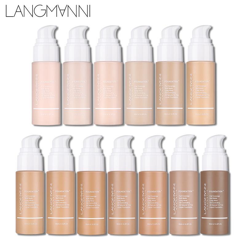 Langmanni Light Shade Moisture Foundation Is Not Easy To Remove Makeup Lasting Moisture