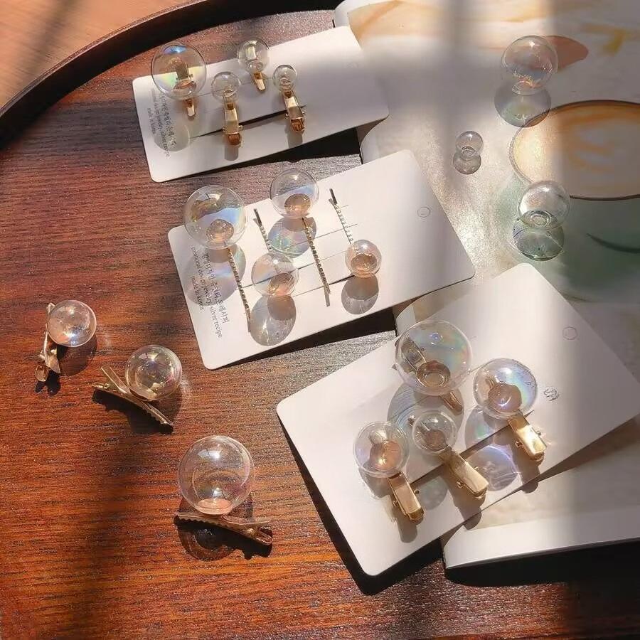 6pcs/1set Adorable Hair Accessories Set - Colorful Metal Duckbill Side Clips for Short Hair, Simple yet Stylish Hair Holders