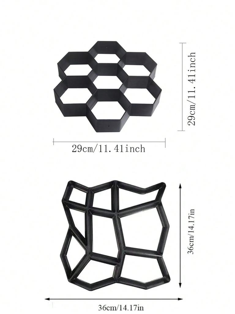 Форма для изготовления садовых дорожек из камня, бетонная форма для брусчатки, формы для stepping stone, тропинок, цементные формы. Подходит для газонов, садоводства.