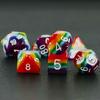 Набор игральных костей DND Rainbow Polyhedral Dice 7 шт. Игровые кости для настольных игр, аксессуары