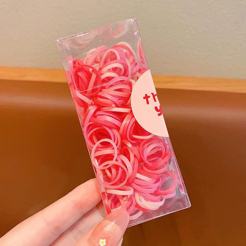 Красочные детские резинки для волос с высокой резинкой - милые резинки карамельного цвета для девочек