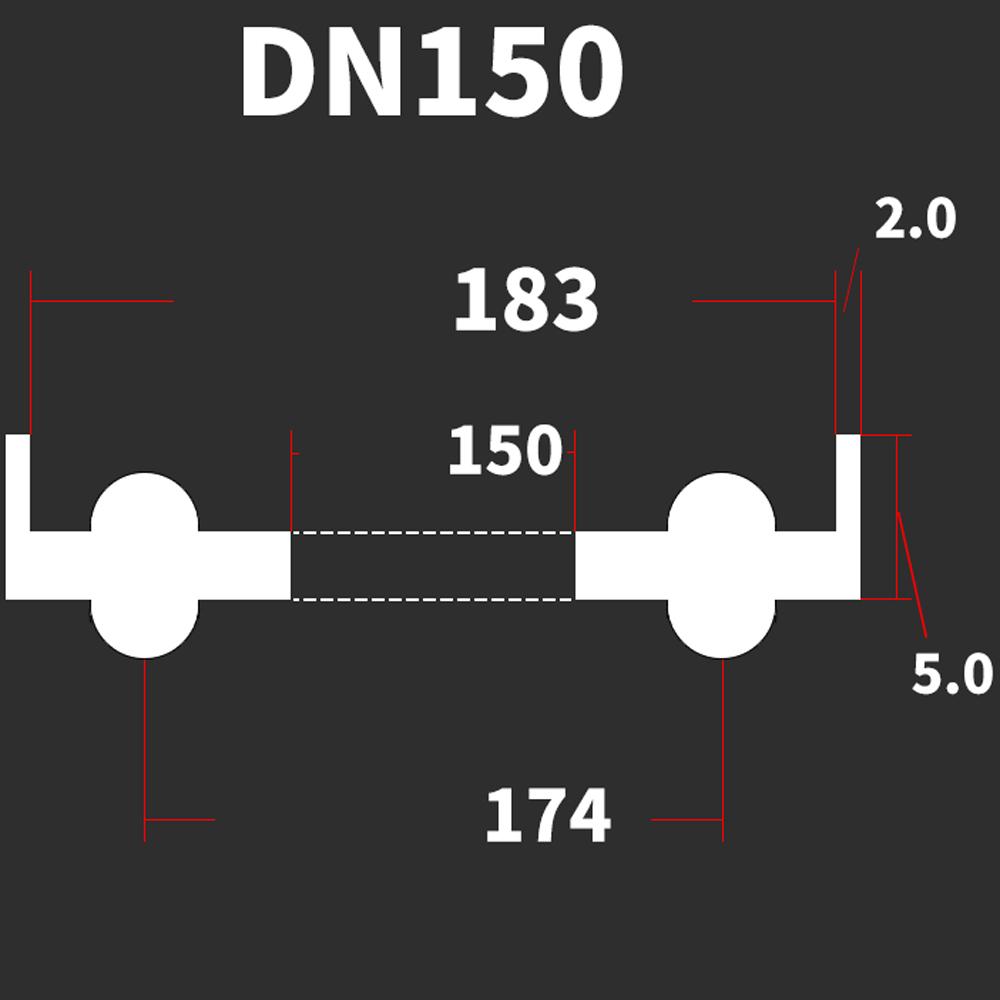 DN10-DN200 Стандарт DIN 3/4" 1.5" 2" -8" Тройной зажим EPDM Санитарная уплотнительная прокладка Лента для домашнего пивоварения