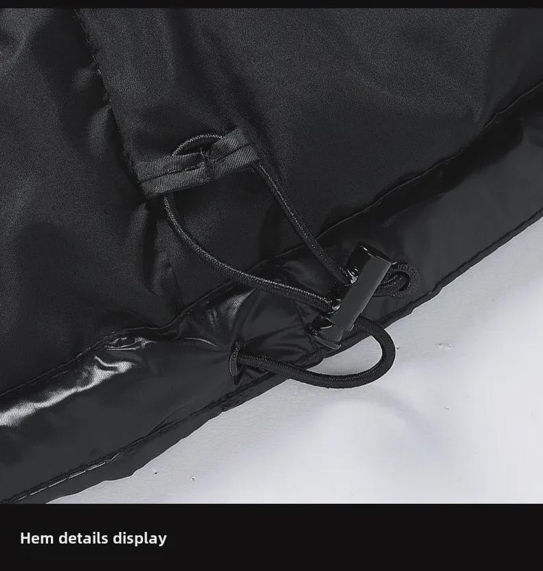 Men's Gray Duck Down Hooded Jacket - Warm, Stylish, and Perfect for Autumn and Winter