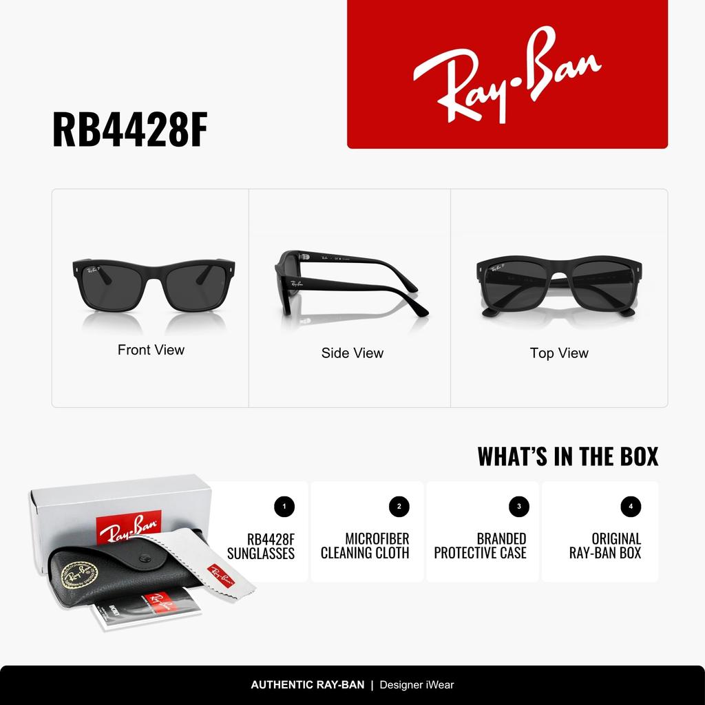 Солнцезащитные очки RB4428F Азиатская посадка Ray-Ban