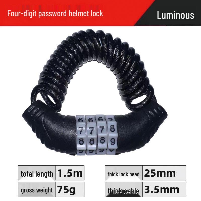 Универсальный электрический замок для шлема с крючком для ключей для безопасности мотоцикла