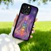 Чехол для телефона с мандалой, чакрами, йогой для IPhone 17 16 15 14 13 12 Pro Max Plus Air Черный Полное покрытие ТПУ