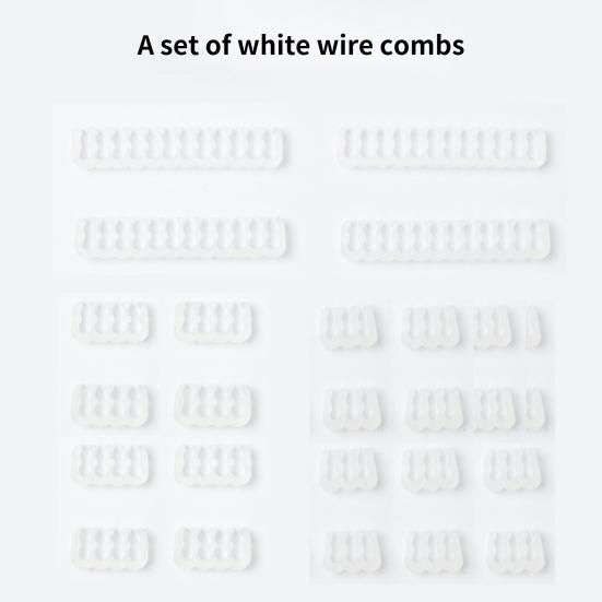 24 шт./набор PP гребень для кабеля многоразовый 6/8/24-контактный органайзер-зажим для кабелей питания компьютера для настольного ПК