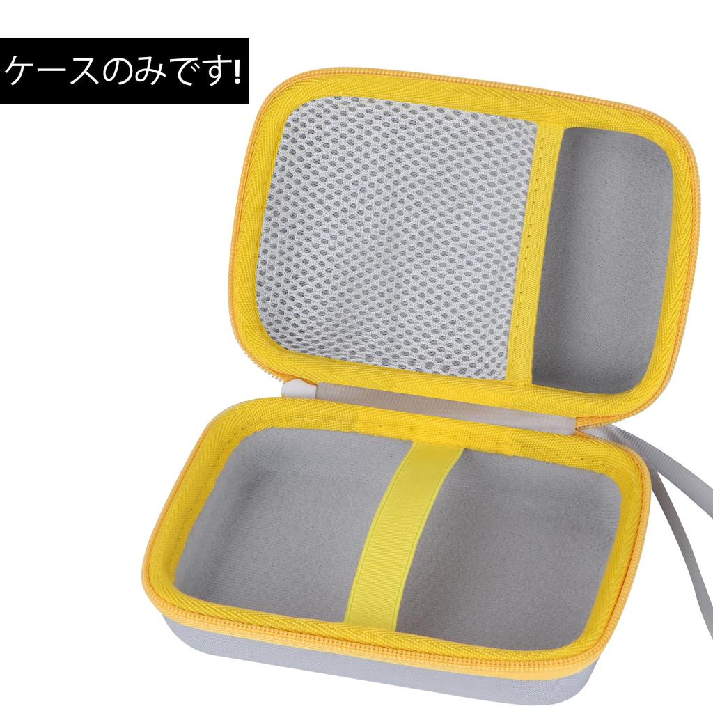 Lebakort Storage Case Compatible with Kodak Smile+ 2-in-1 Digital Instant Print Camera & Photo Printer (White/Yellow Case)