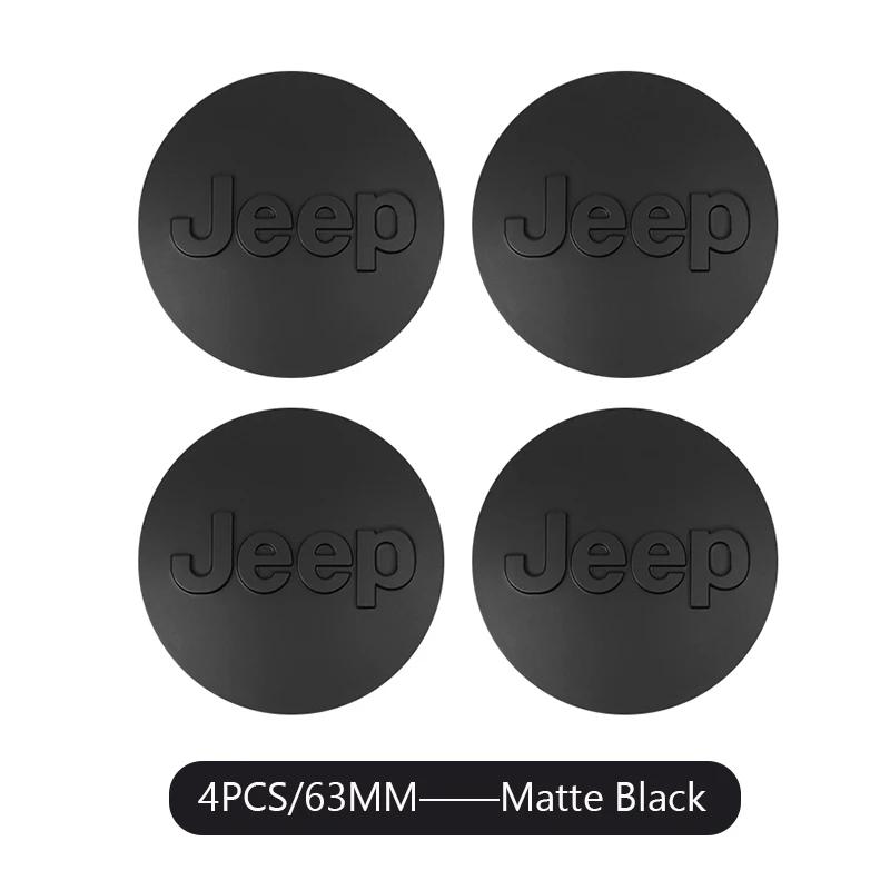 Для Jeep 4 шт. 55/63 мм Колпачки ступицы колеса автомобиля Крышка для Jeep Grand Cherokee Wrangler JK Gladiator Compass Renegade Patriot