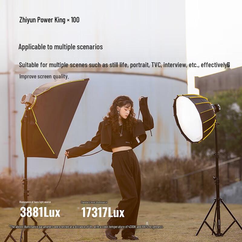 Zhiyun X100 Pro 100 Вт COB Портативный светодиодный заполняющий свет