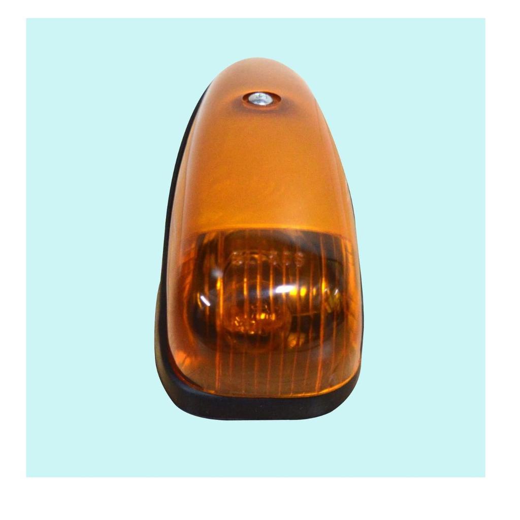 Набор из 5 штук янтарных габаритных огней в форме капли, водонепроницаемые | Декоративные габаритные огни на крышу с лампочками 12В для грузовиков