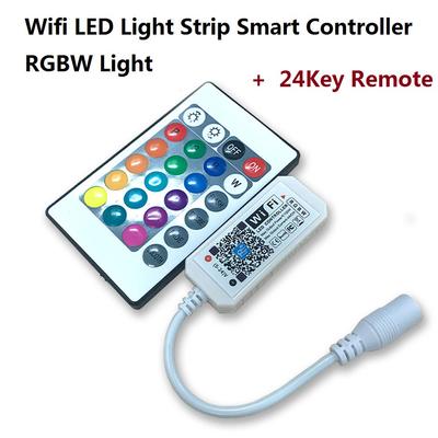 Интеллектуальный контроллер светодиодной ленты Wi-Fi с подсветкой RGBW и пультом дистанционного управления с 24 клавишами