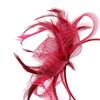 Retro Ladies Headwear Hat Decor Fascinator Headband Hair Clip Women Feather Large Floral