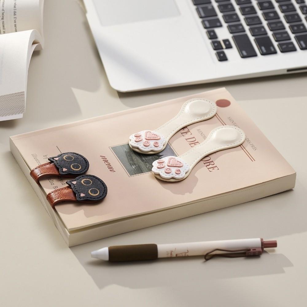 Cat Head Reading Page Divider Cat Paw Magnetic Bookmark Cute Magnetic Page Clip  Reading