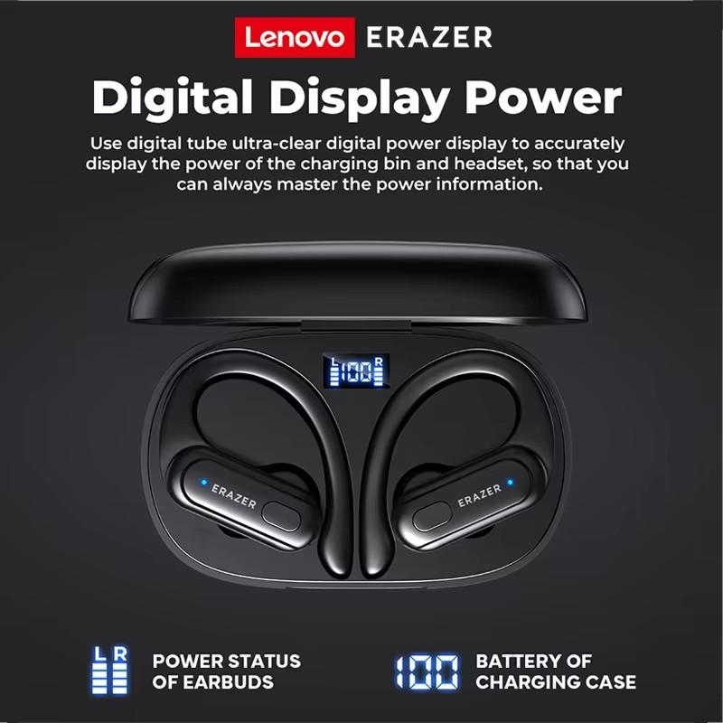 Lenovo Erazer XT60 PRO Спортивная гарнитура Беспроводные наушники Bluetooth TWS Водонепроницаемые HiFi шумоподавляющие светодиодные наушники-вкладыши