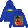 Худи с принтом обложки модного журнала Rapper The Weeknd Мужское Женское Поп-музыка винтажный Пуловер Свободный Повседневный Хип-хоп Уличная одежда Худи