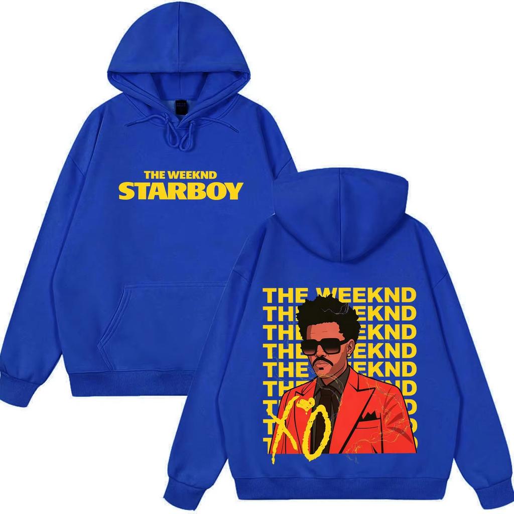 Худи с принтом обложки модного журнала Rapper The Weeknd Мужское Женское Поп-музыка винтажный Пуловер Свободный Повседневный Хип-хоп Уличная одежда Худи