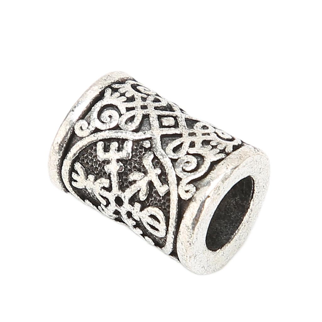 5pcs Beard Beads Viking Vintage Alloy Beard Beads for Beards Dirty Braids Bracelets Necklaces