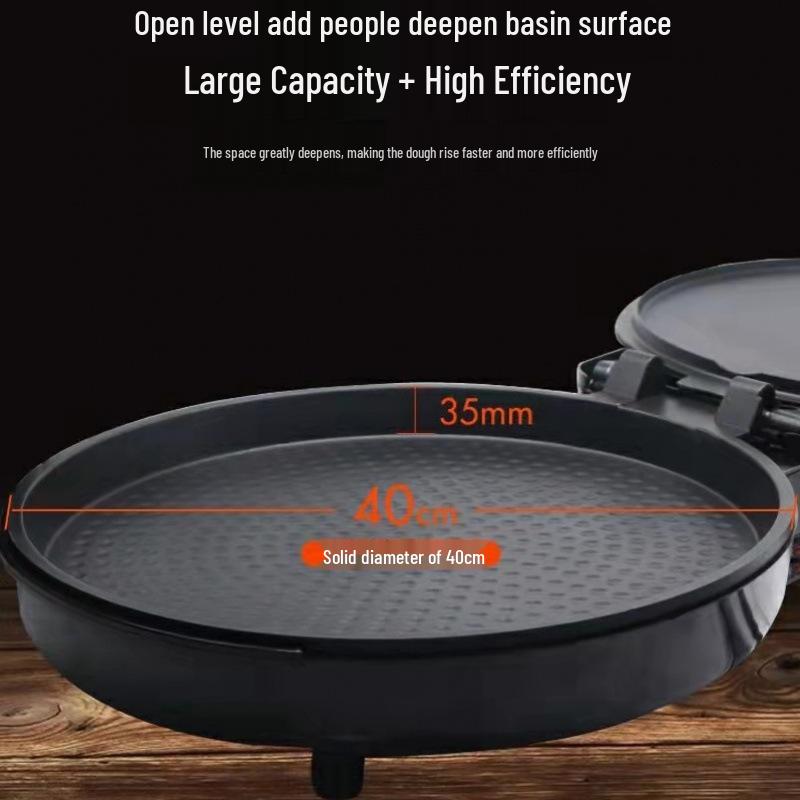 Двусторонний электрический гриль с углубленной поверхностью и функцией духовки для домашнего использования